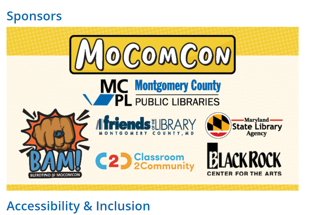 MoCo’s “Friends of the Library” Non-Profit Defends Race-Based Pricing for Exclusionary “MoComCon”, Has Interesting “Core Staff”
