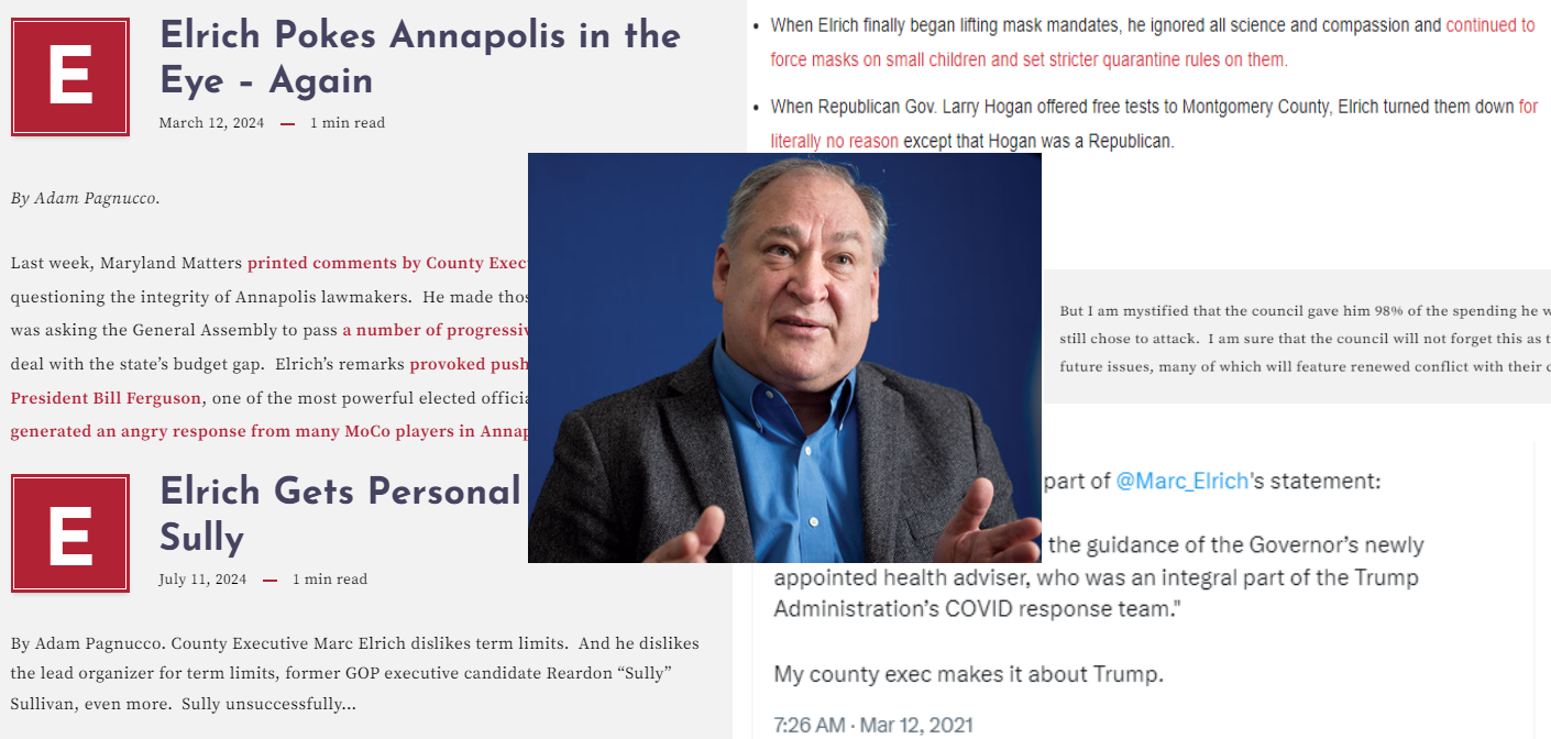 The Many Times CE Marc Elrich “Gets Personal” When Discussing the Political or Mundane